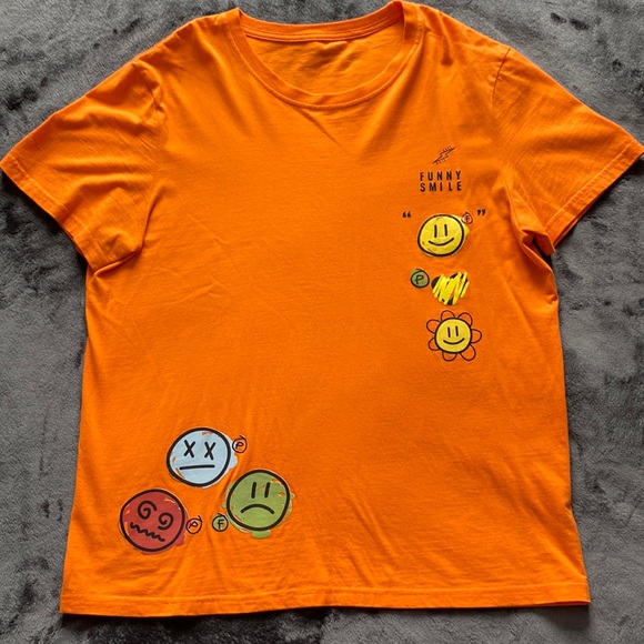 Shein L orange graphic tee - Picture 2 of 6